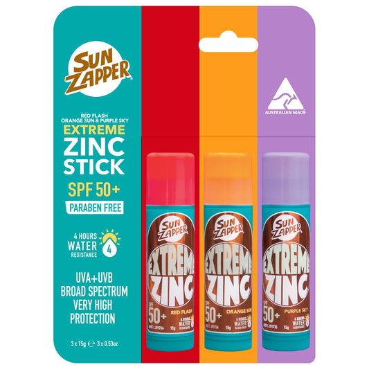 Extreme Red, Orange & Purple Zinc Stick SPF 50+